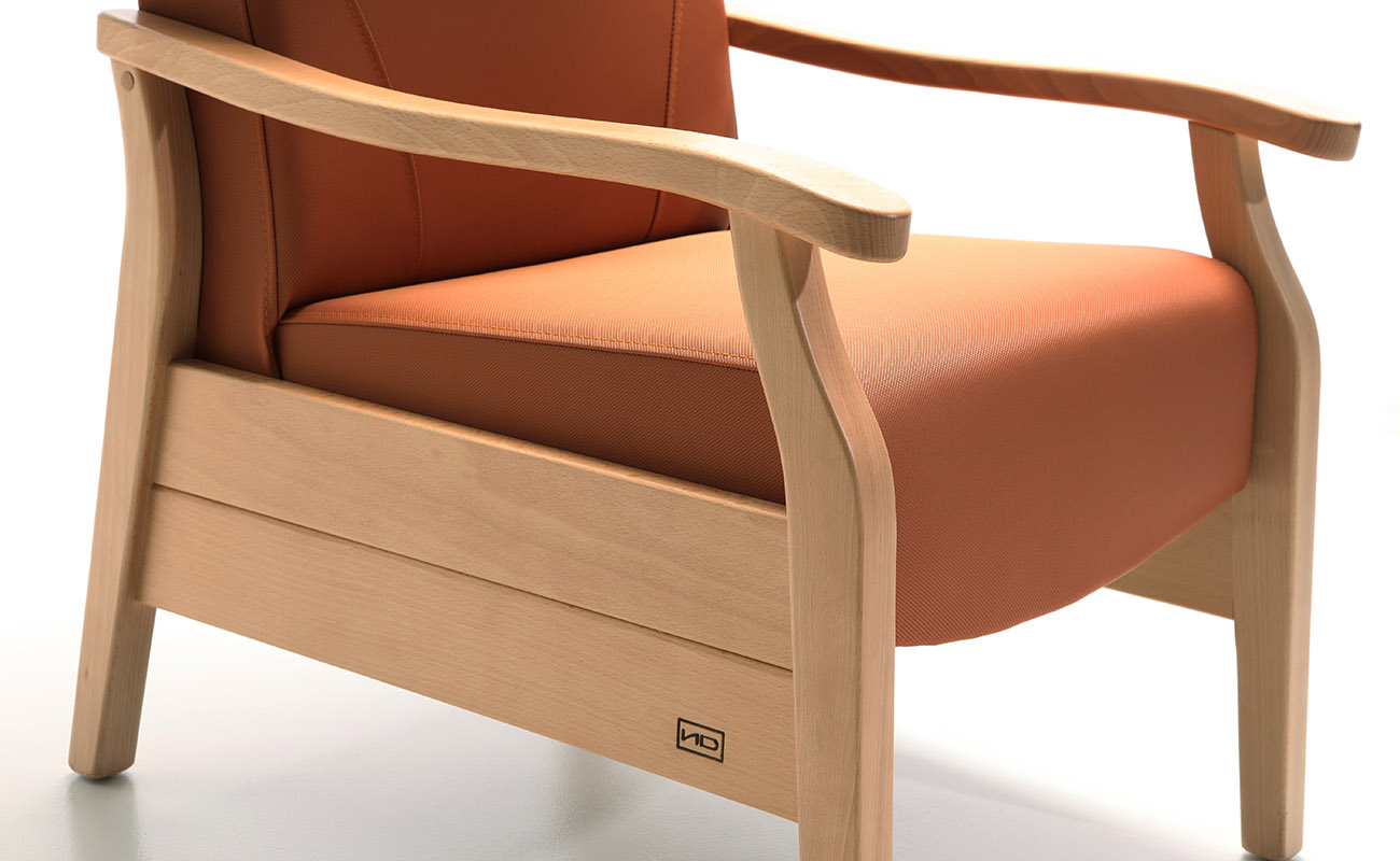 sillón de descanso geriatríco modelo atlántico detalle
