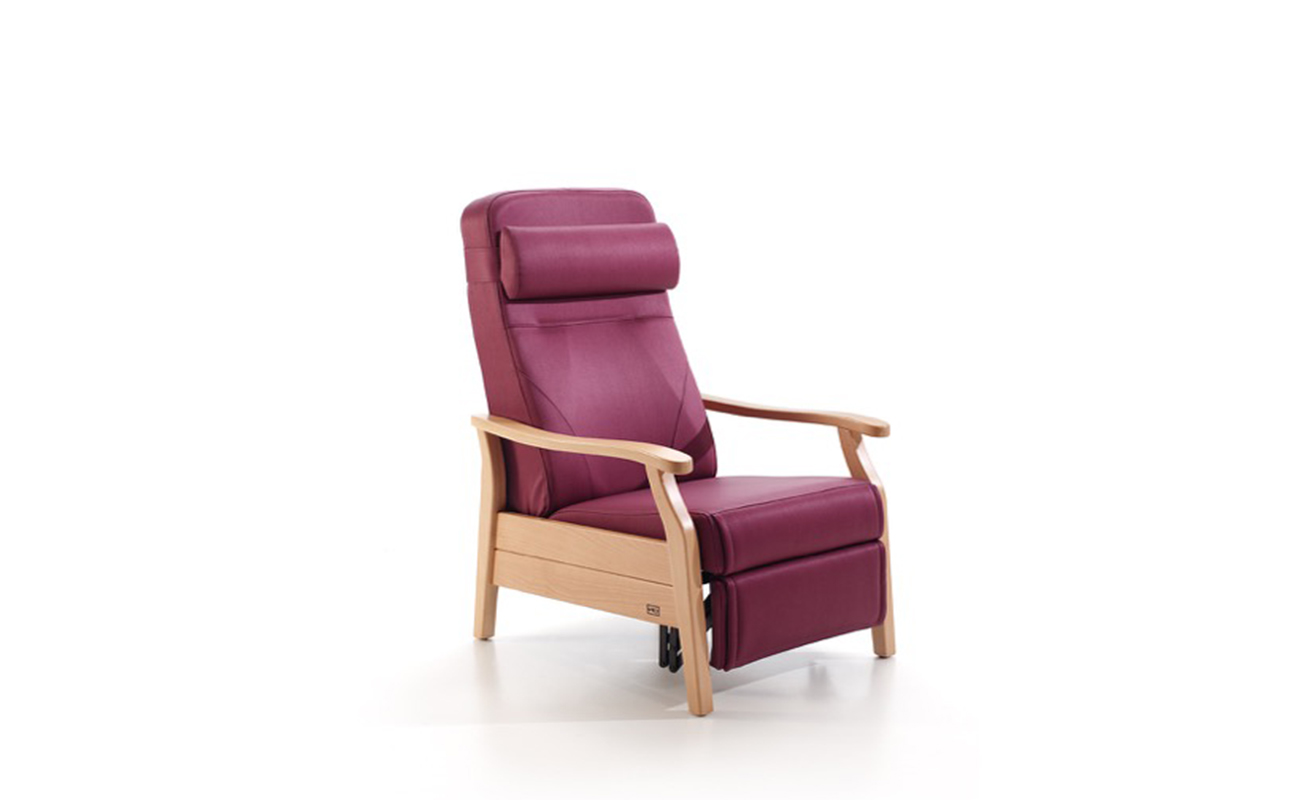 sillón de descanso geriatríco modelo Atlantico relax burdeos